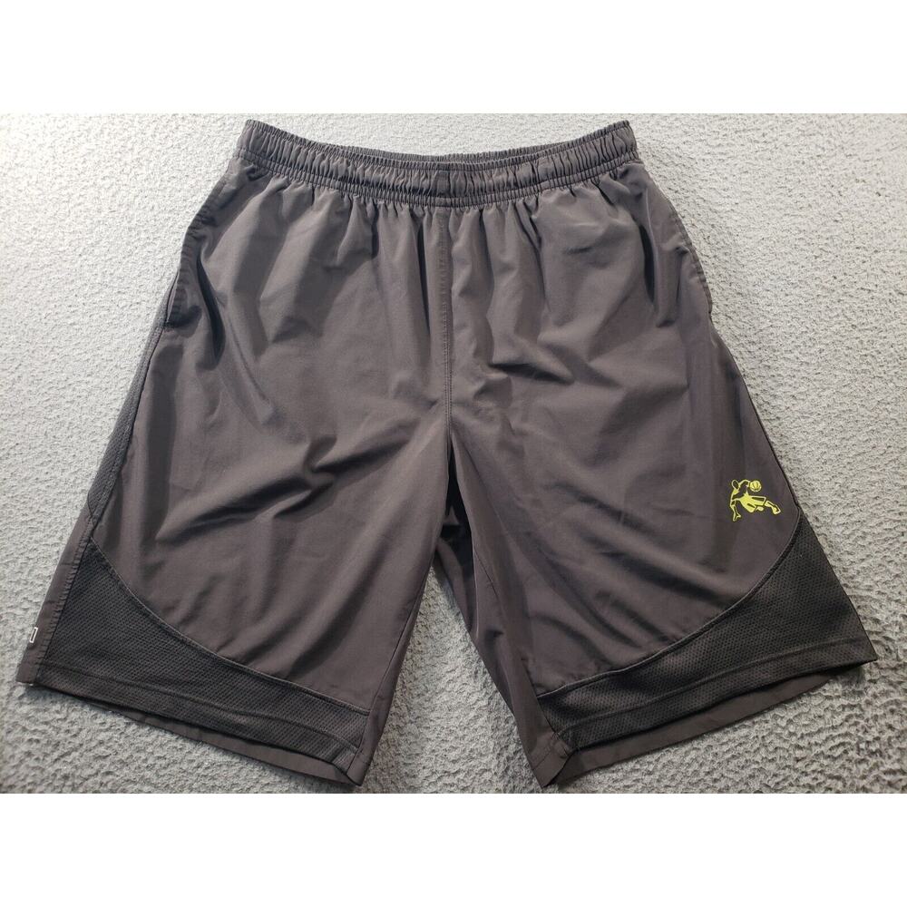 Vintage AND1 Unlimited Shorts Men's Large Gray Basketball Casual Stretch 34x11.5